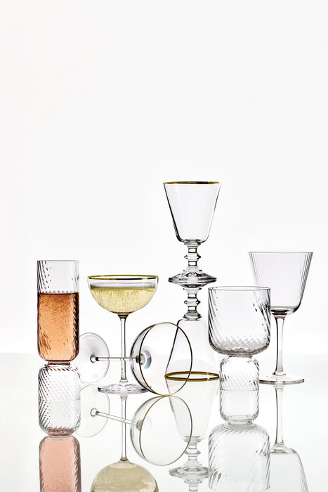 Camille Gold Rim Coupe Glass