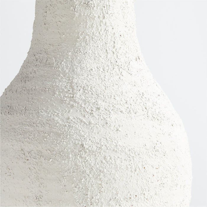 Villa White Bottle Ceramic Vase 20"