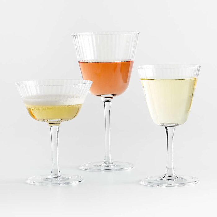 A Coste Tall Optic Wine Glass by Athena Calderone