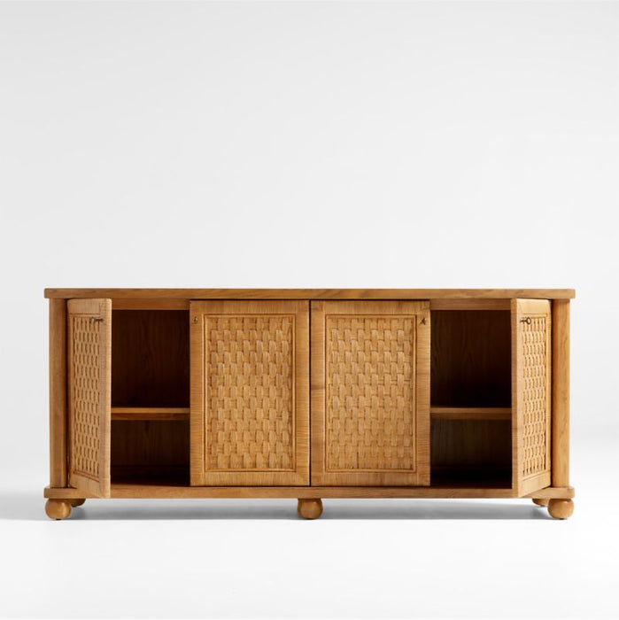 Carlyle Wood Storage Media Console by Jake Arnold