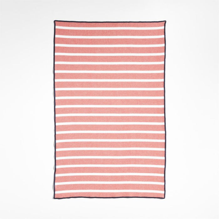 Crab and Stripe Organic Cotton Dish Towels, Set of 3