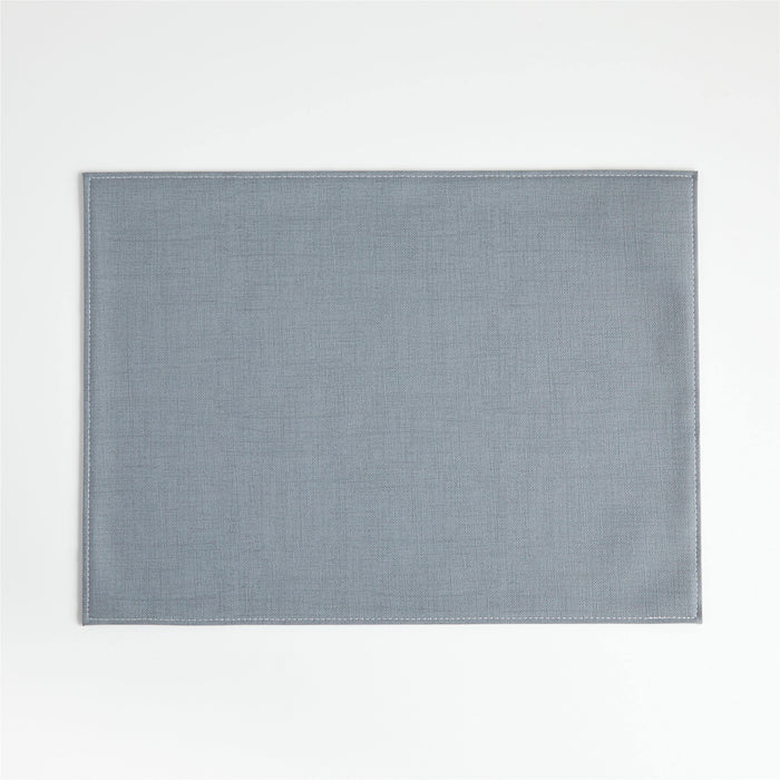 Shiloh Easy-Care Slate Blue Placemat - Crate and Barrel Philippines