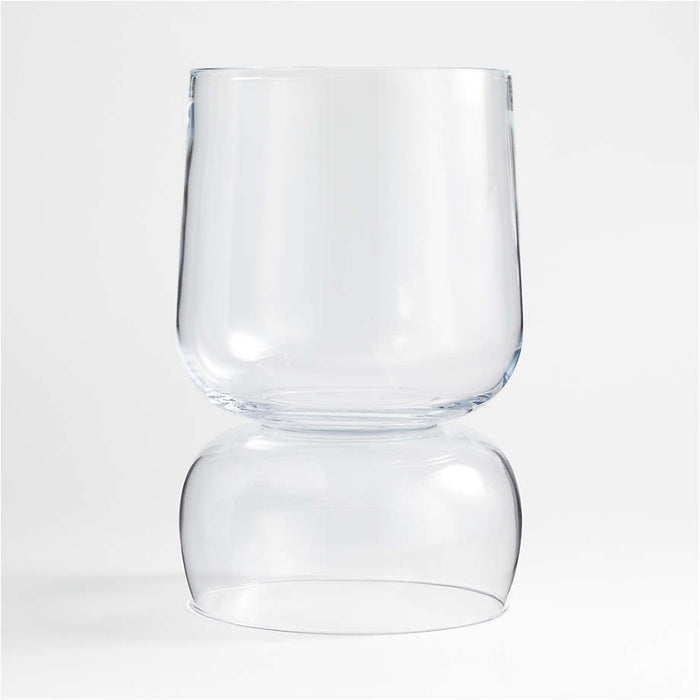 Glencoe Reversible Glass Hurricane Candle Holder 15"