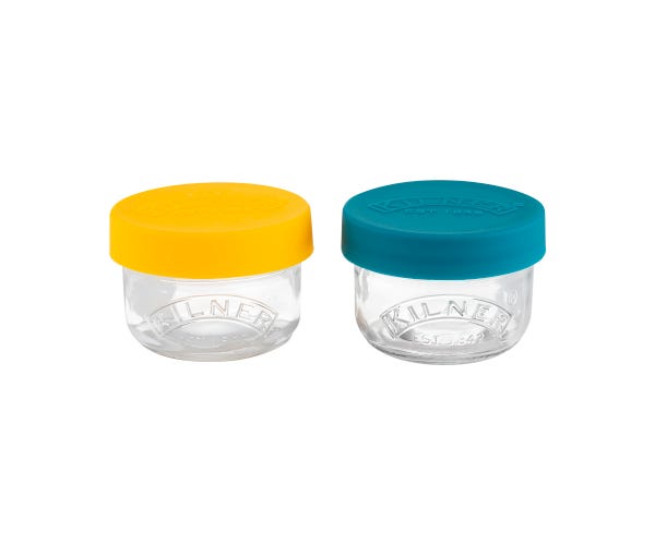 Kilner Set Of 2 Snack And Store Pots 125ml