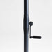 10' Rectangle Sunbrella® Canvas White Outdoor Patio Umbrella with Black Metal Frame