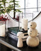 Small Wooden Snowman Holiday Decoration