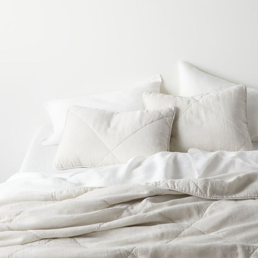 European Flax ®-Certified Linen Arcadia Tan King Quilt