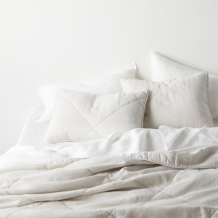 European Flax ®-Certified Linen Arcadia Tan King Quilt