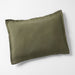 European Flax ®-Certified Linen Burnt Green Standard Pillow Sham Cover