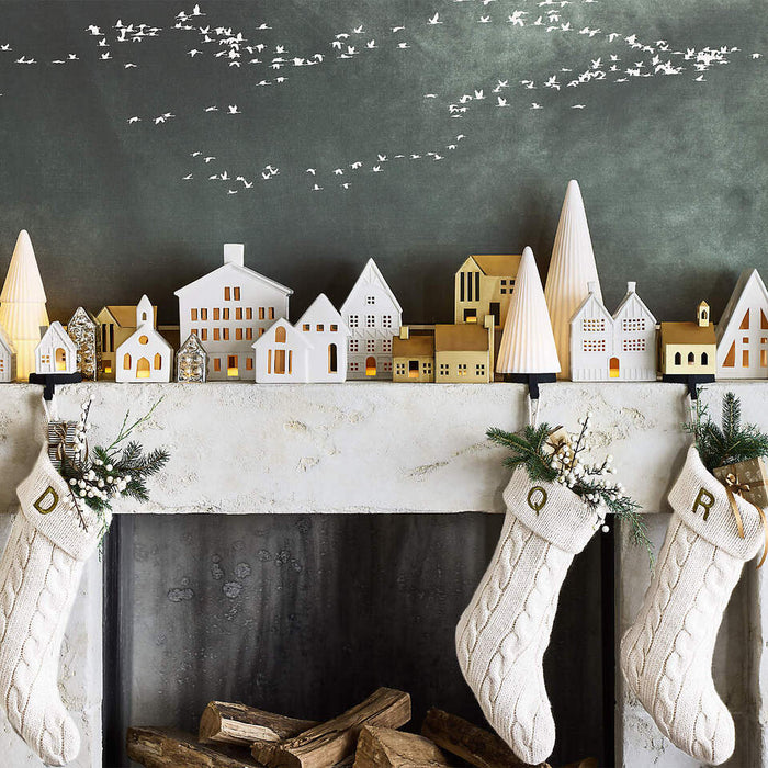 White Ceramic Holiday Cottage