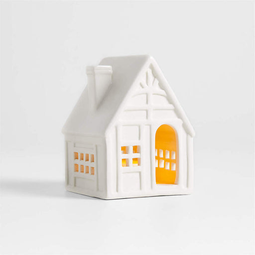 White Ceramic Holiday Cottage