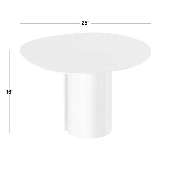 Argent Metal 25" Side Table by Athena Calderone