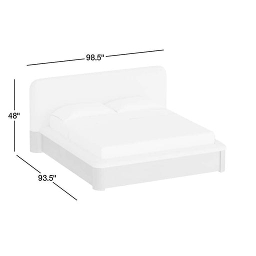 Palermo Wood & Upholstered 2-Drawer King Storage Bed