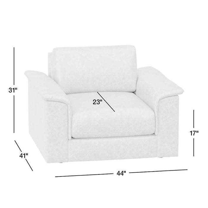 Wythe Oversized Leather Chair