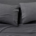 Cozysoft Organic Jersey Charcoal Grey Queen Bed Sheet Set