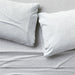 Cozysoft Organic Cotton Jersey Light Grey Full Bed Sheet Set