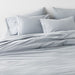 Favorite Washed Organic Cotton Mist Blue Eyelash Full/Queen Duvet Cover