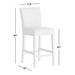 Lowe Onyx Leather Counter Stool with Ebony Wood Legs