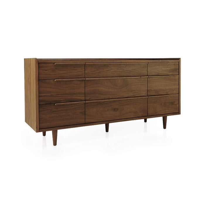 Tate Walnut 9-Drawer Dresser