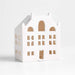 Wide White Ceramic Holiday Canal House