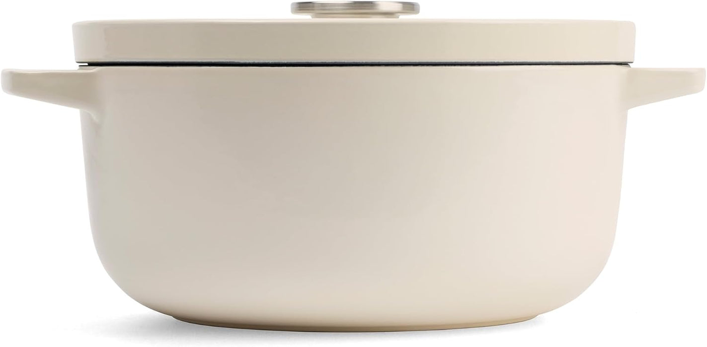 KitchenAid Cast Iron Casserole 22cm Almond Cream