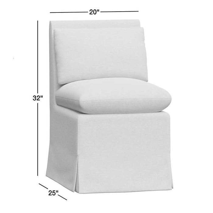 Belmar Ivory Slipcovered Dining Chair