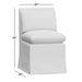 Belmar Ivory Slipcovered Dining Chair