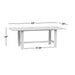Anguilla 83" Teak Wood Outdoor Dining Table