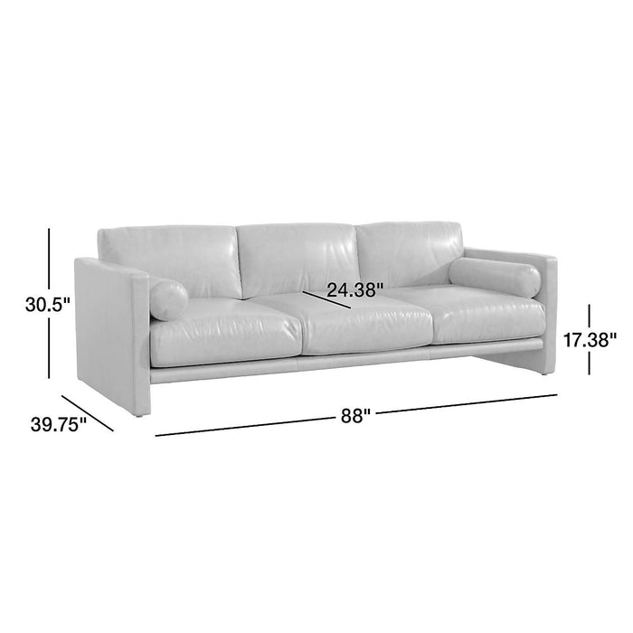 Aviator 88" Leather Sofa