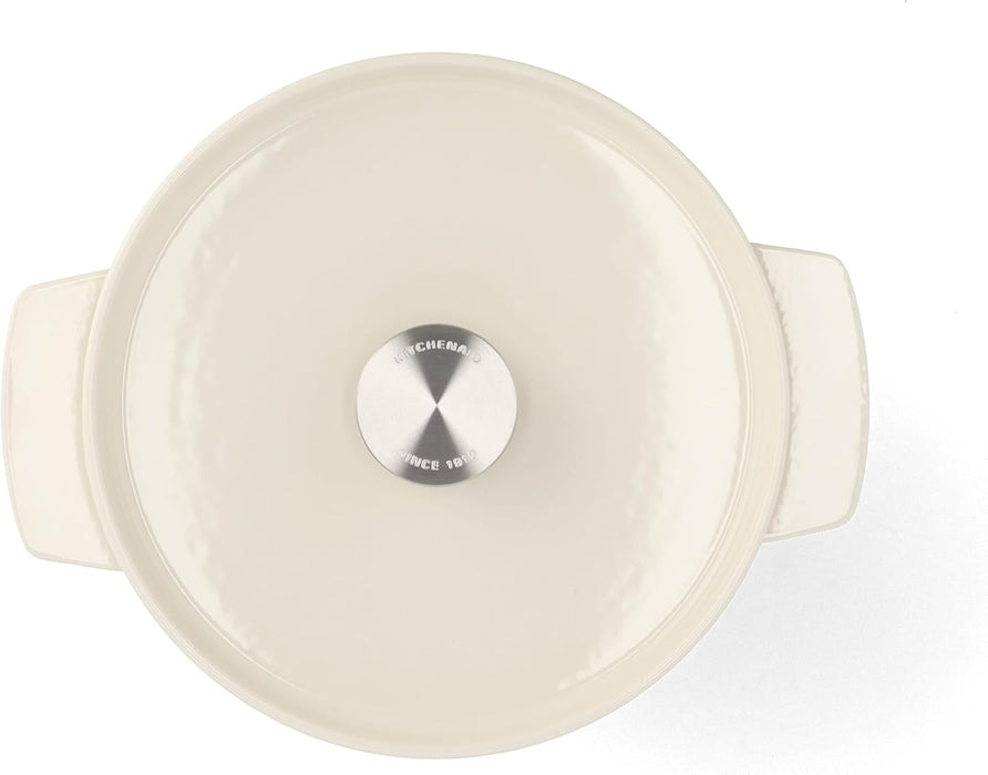 KitchenAid Cast Iron Casserole 22cm Almond Cream