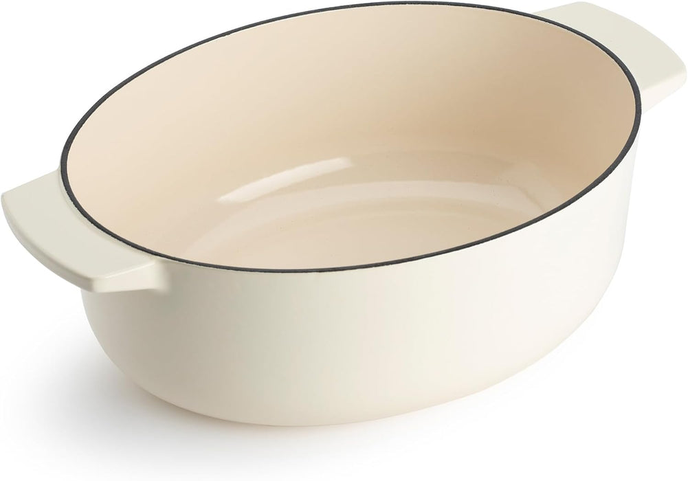 KitchenAid Oval Casserole 30cm Almond Cream