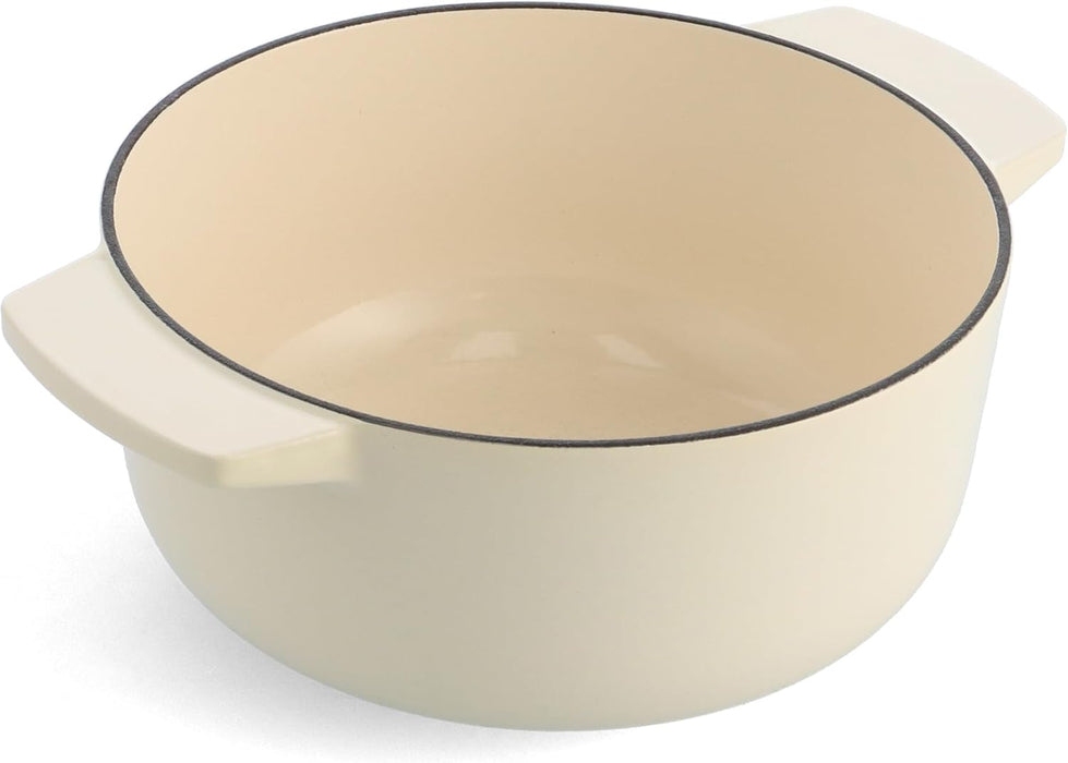 KitchenAid Cast Iron Casserole 26cm Almond Cream