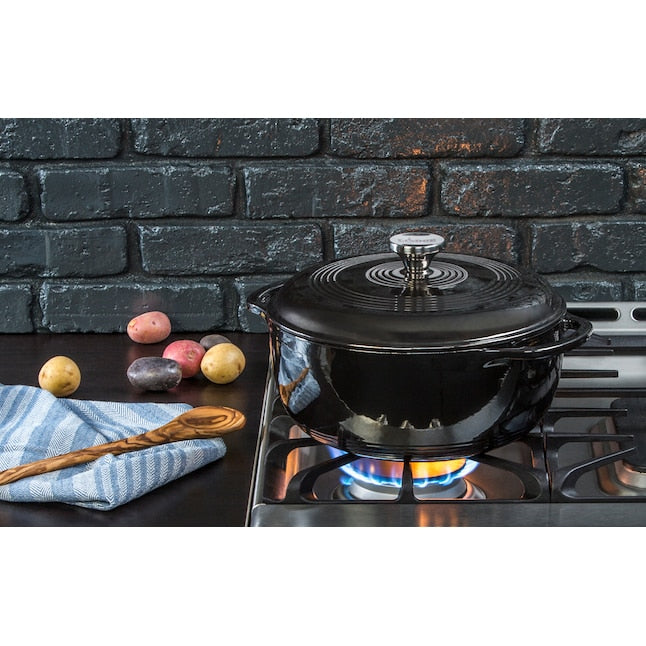 Lodge 6 Qt Enameled Dutch Oven Chrome