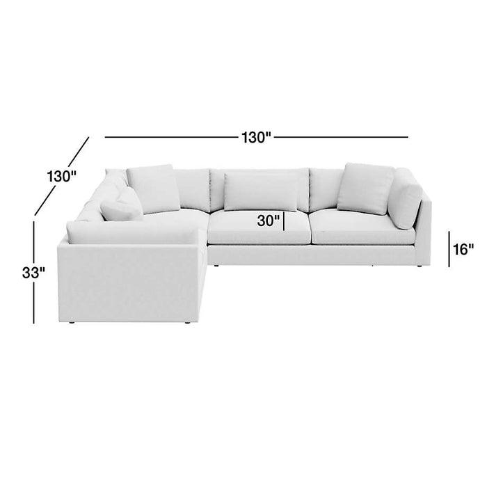 Monterey Modular 3-Piece L-Shaped Sectional Sofa