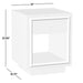 Hastings 18" Rye Wood Narrow Nightstand