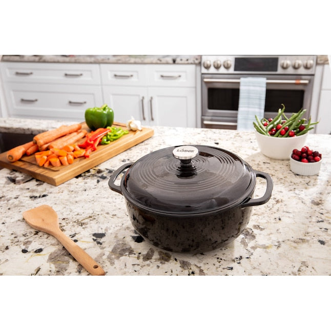 Lodge 6 Qt Enameled Dutch Oven Chrome
