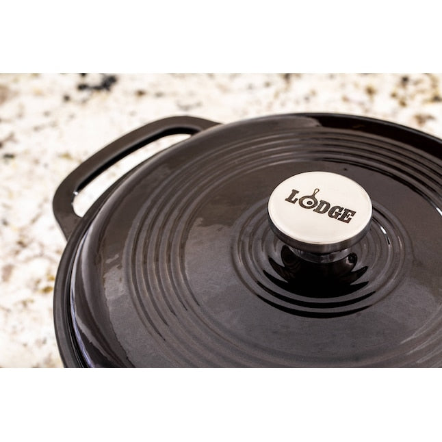 Lodge 6 Qt Enameled Dutch Oven Chrome