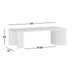Virage 96" Curved Warm Brown Oak Wood Dining Table