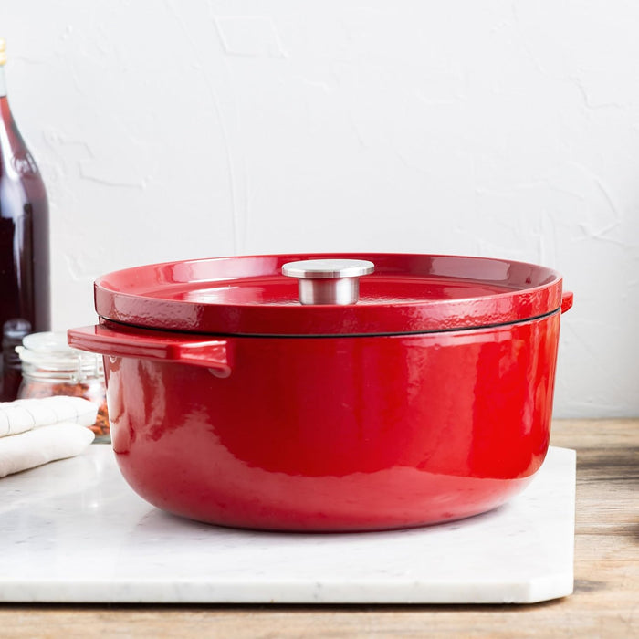 KitchenAid Cast Iron Casserole 26cm Empire Red