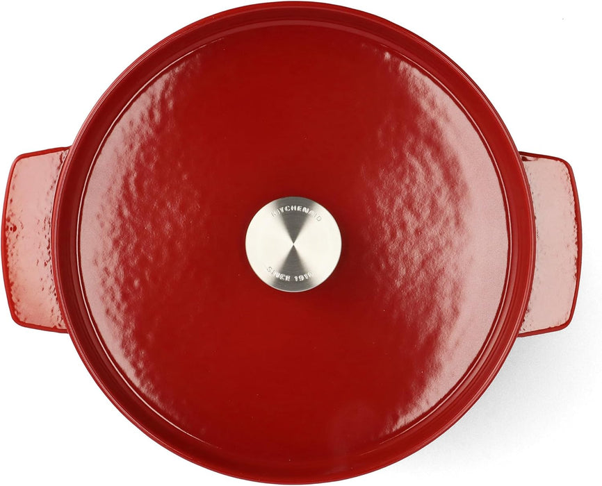 KitchenAid Cast Iron Casserole 26cm Empire Red