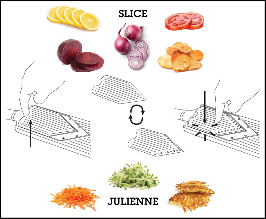Microplane Adjustable V Slicer With Julienne