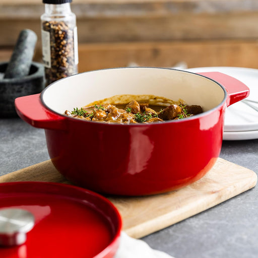 KitchenAid Cast Iron Casserole 22cm Empire Red