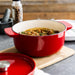 KitchenAid Cast Iron Casserole 22cm Empire Red