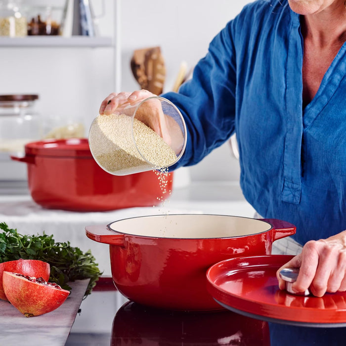 KitchenAid Cast Iron Casserole 26cm Empire Red