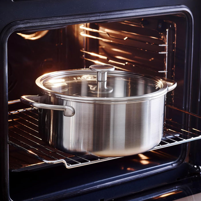 KitchenAid Multi-Ply Stainless Steel Covered Casserole 24cm / 4.91L Uncoated