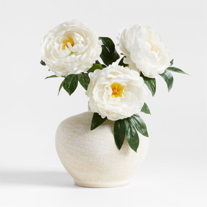 Faux White Peony Stem 20" by Abigail Ahern