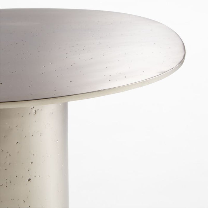 Argent Metal 25" Side Table by Athena Calderone
