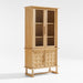 Honore Natural Oak Wood Tall Storage Cabinet by Athena Calderone