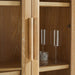 Honore Natural Oak Wood Tall Storage Cabinet by Athena Calderone