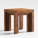 L'étape Burl Wood Square Side Table by Athena Calderone